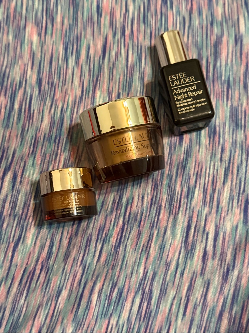 NWOB Estee Lauder Gold and Dark Brown Skincare Trio - Picture 1 of 5